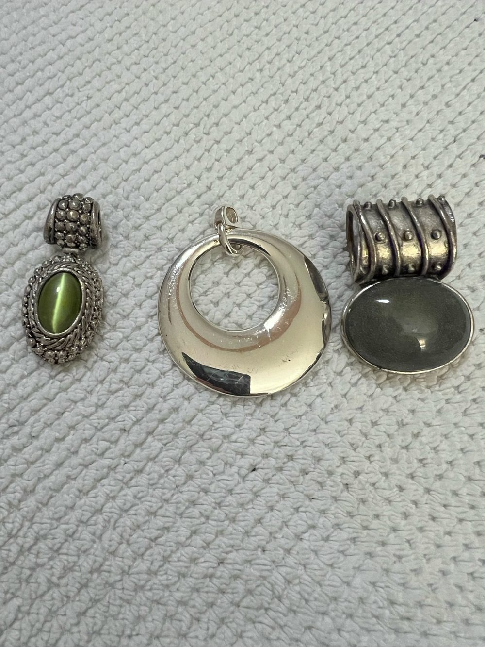 Jewelry Lot -3 Omega slides, Scarf Ring, enhancer